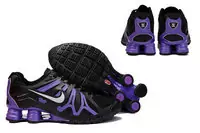 shox turbo+ 13 nike hommes chaussures pas cher black purple